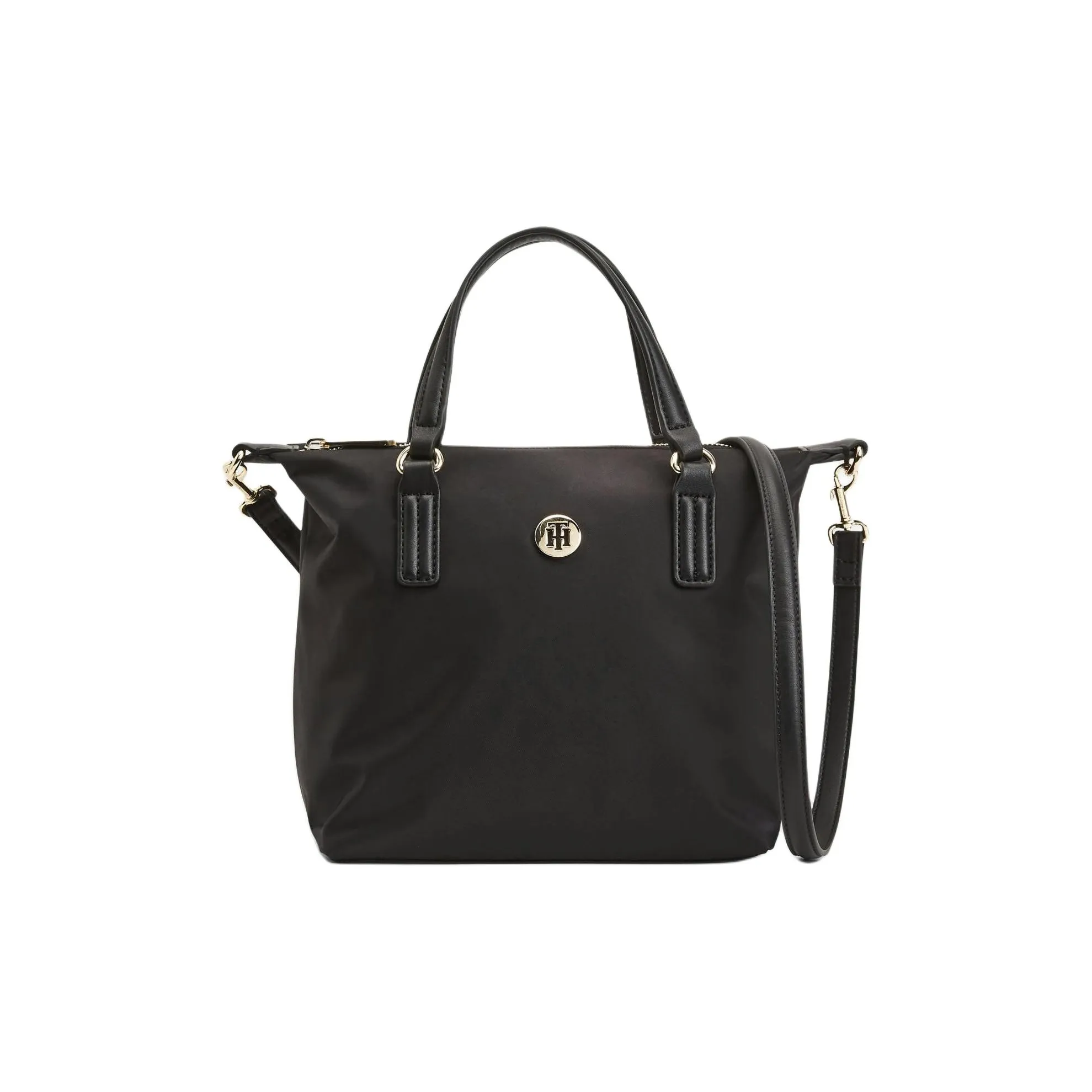 Tommy Hilfiger Recycled Nylon Handbag Small Size Women's Black