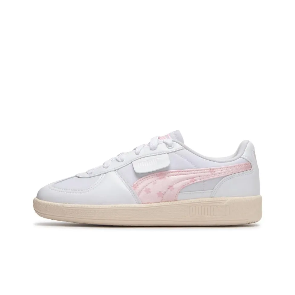 PUMA Palermo Low Top Skateboard Shoes Women's White Pink