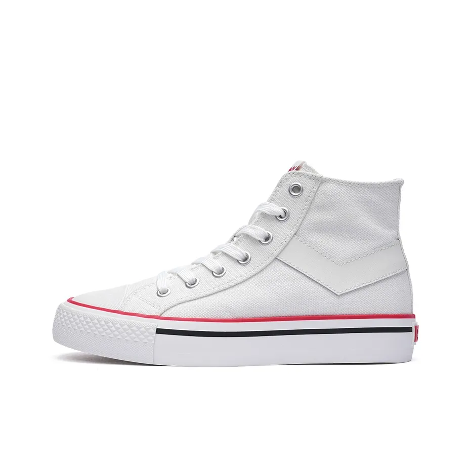 PONY Shooter Slip-resistant и дышащие высокие кеды унисекс белые