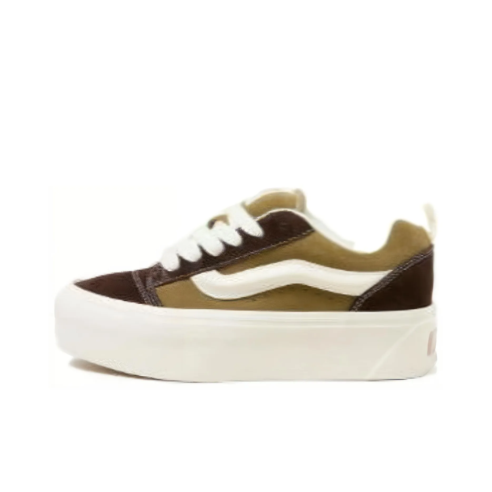 Vans Knu Stack Anti Slip Wear Resistant Low Top Skateboard Shoes Women's White Green