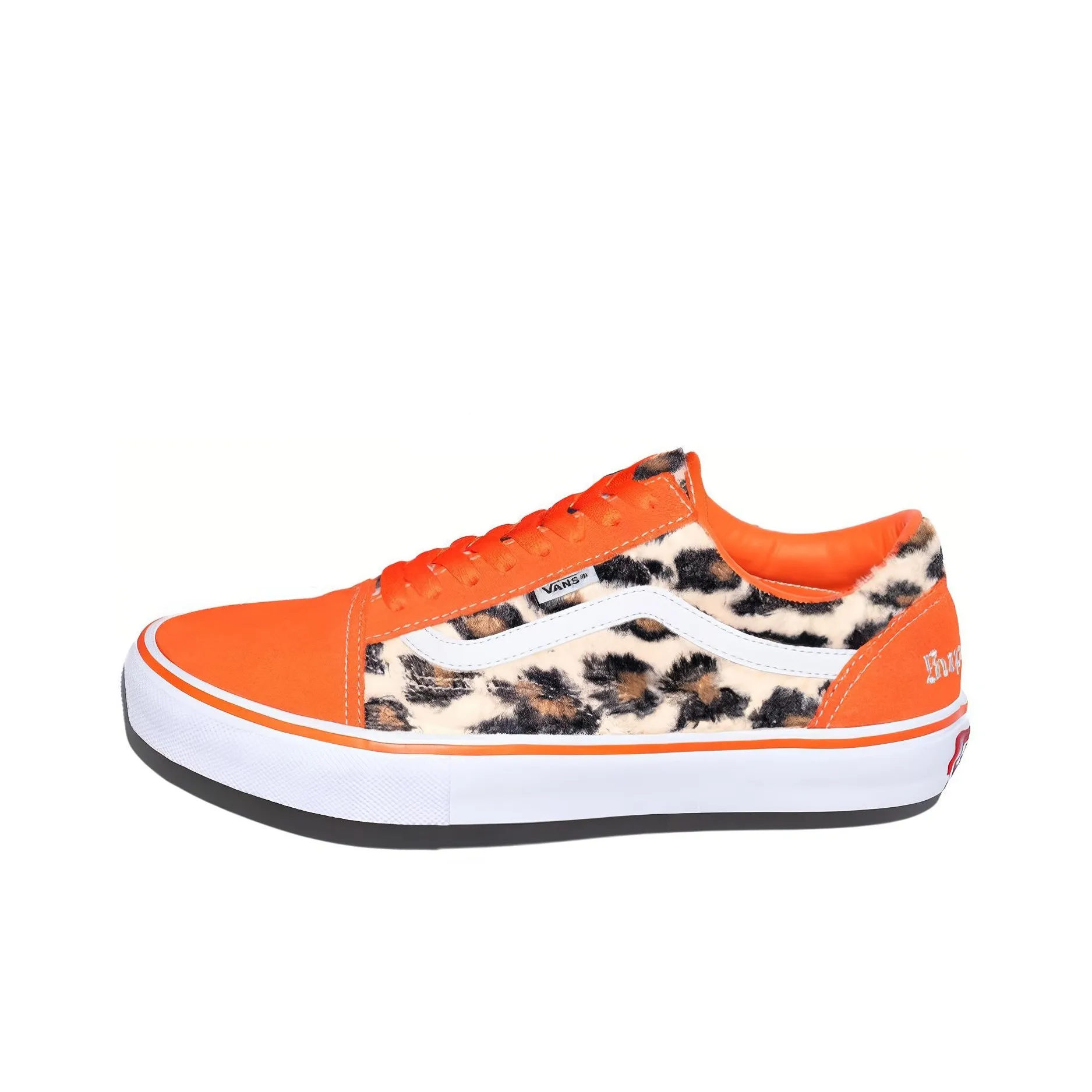 Supreme x VANS Old Skool Collection Низкие Кроссовки для Скейтбординга Унисекс Оранжевые
