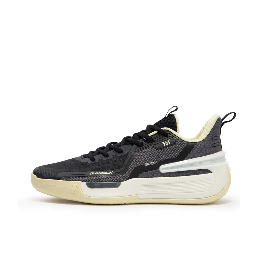 361° GOEY Амортизаторы Shock Slip-resistant Abrasion-resistant Breathable Low-top Баскетбольные кроссовки Мужские Черные