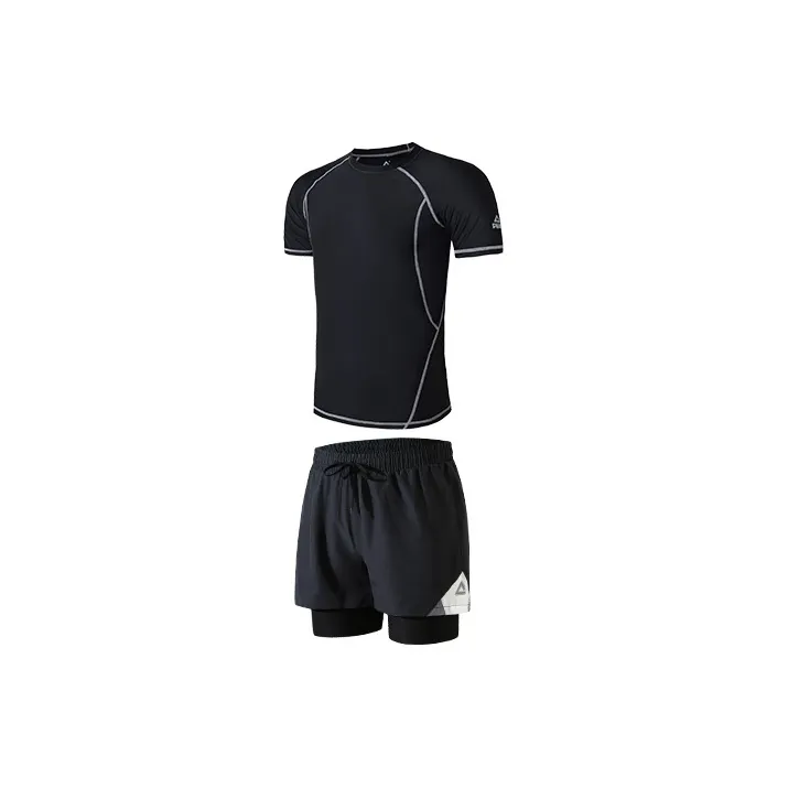 PEAK Swimming Sets Polyester Training Swimsuit Men's Maximum 3XL Black