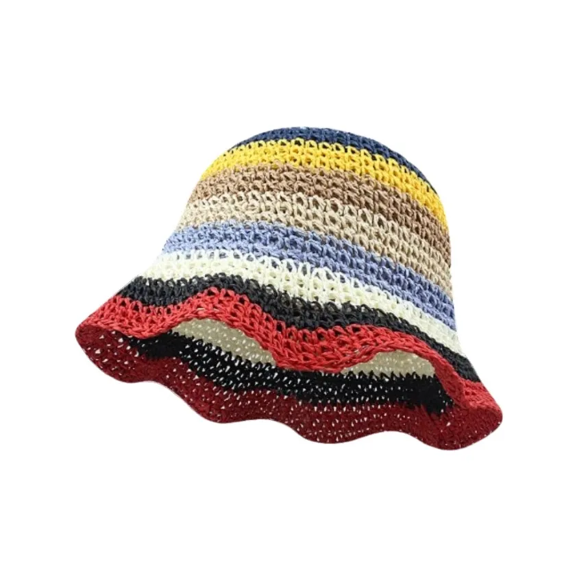 Fishing For Bears Соломенная плетеная шляпа с защитой от солнца женская