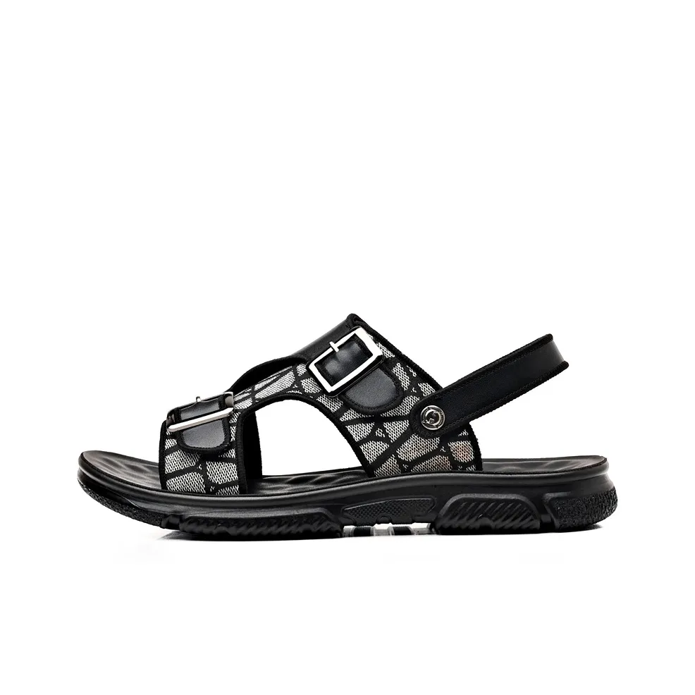 Dignitaries Plus Size Beach Sandals Men's Black