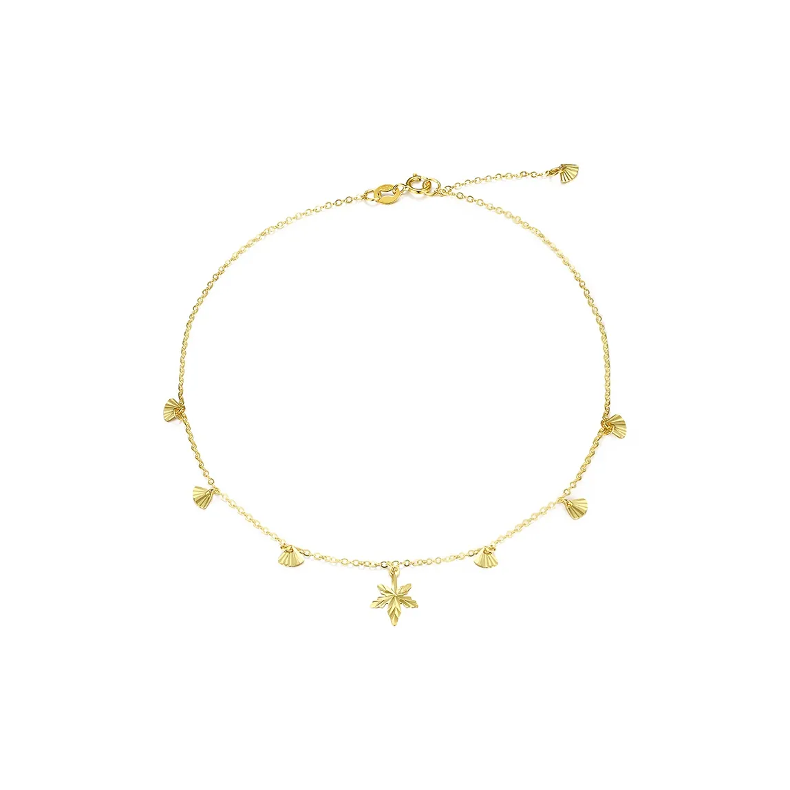MUDI 18K Gold Anklets Unisex Couple's