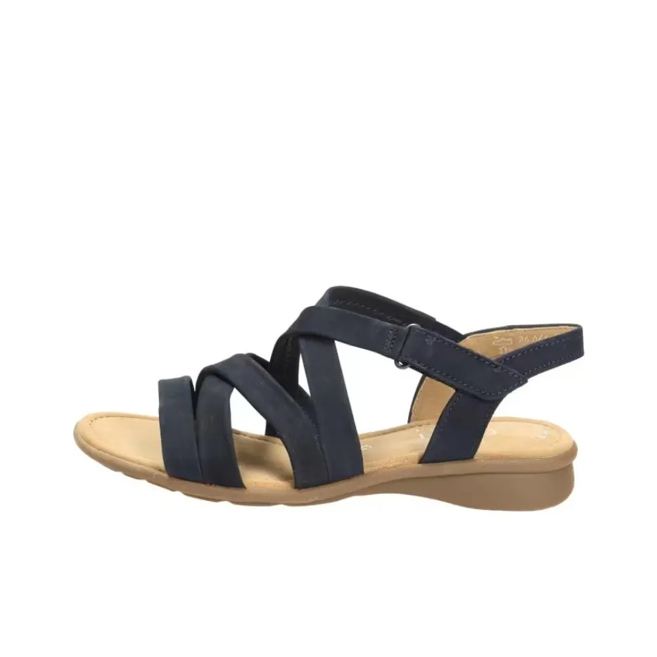 Gabor Strap Sandals slip Women's Brown Blue
