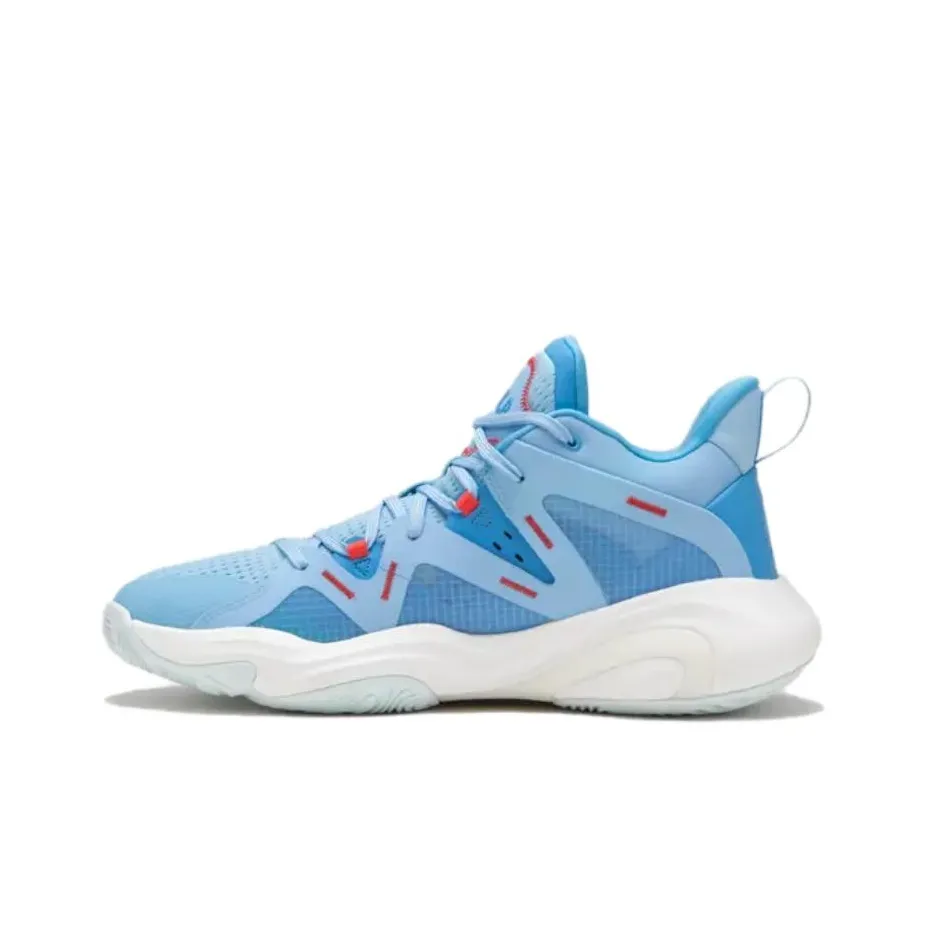 DECATHLON 900 NBA Philadelphia 76ers Abrasion Resistant Breathable Mid Top Basketball Shoes Men's Blue