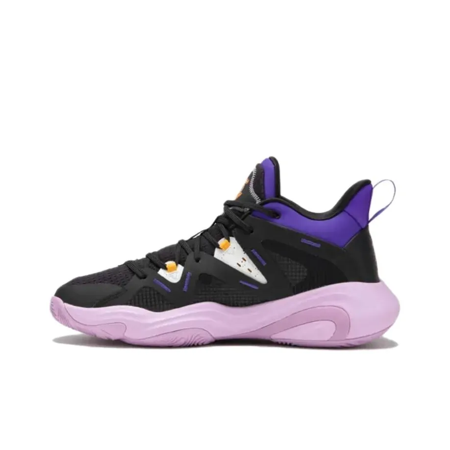 DECATHLON 900 NBA MID 3 Abrasion Resistant Breathable Mid Top Basketball Shoes Men's Black Purple