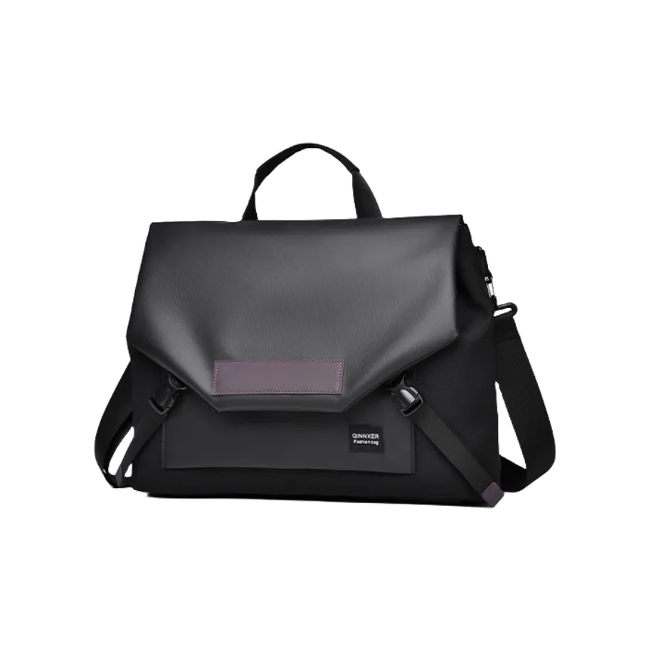 QINNXER Нейлон Портативный Через плечо Ноутбук Сумка Стандартный Унисекс Черный Экрю Хаки Имбирно-желтый Экрю