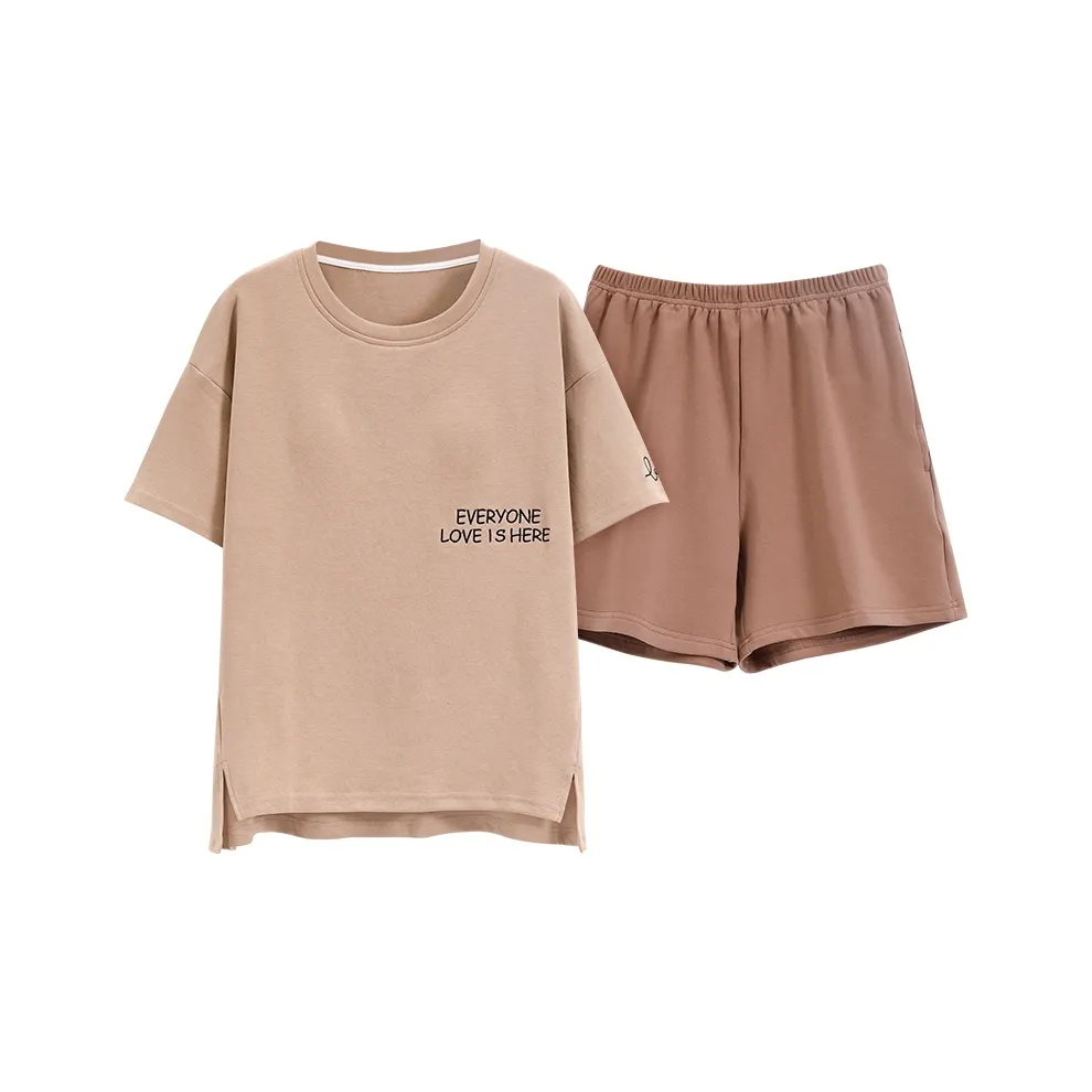 Mulong Family Пижамный комплект Женские Коричневый