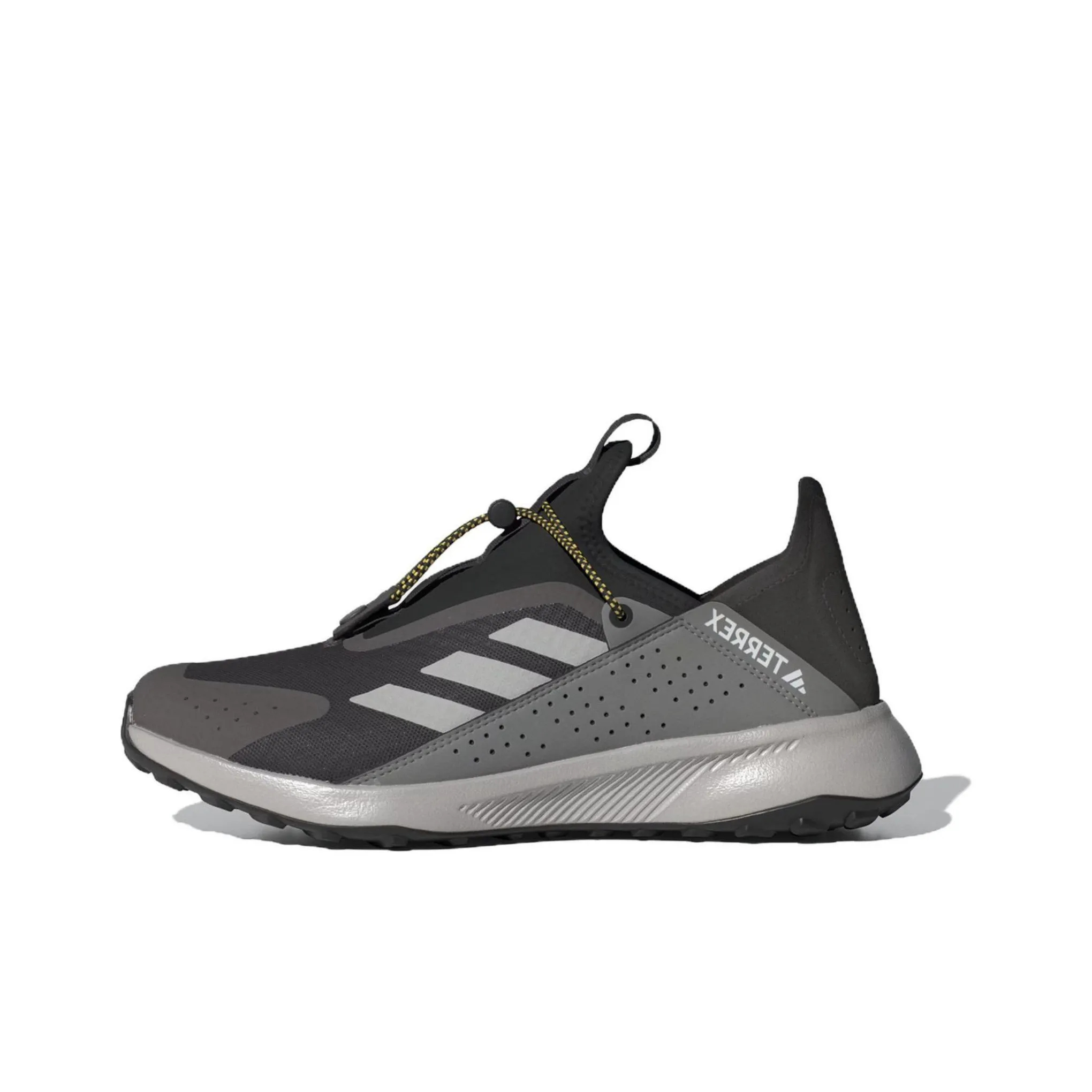 Adidas VOYAGER 21 Slip On Heat.Rdy Travel Durable Breathable Low Top Outdoor Shoes Men's Brown Gray