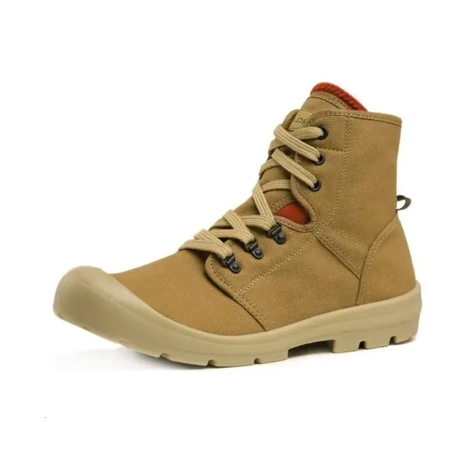 DECATHLON DESERT 500 Slip Устойчивый к истиранию Высокий Топ Уличная обувь Мужской Коричневый