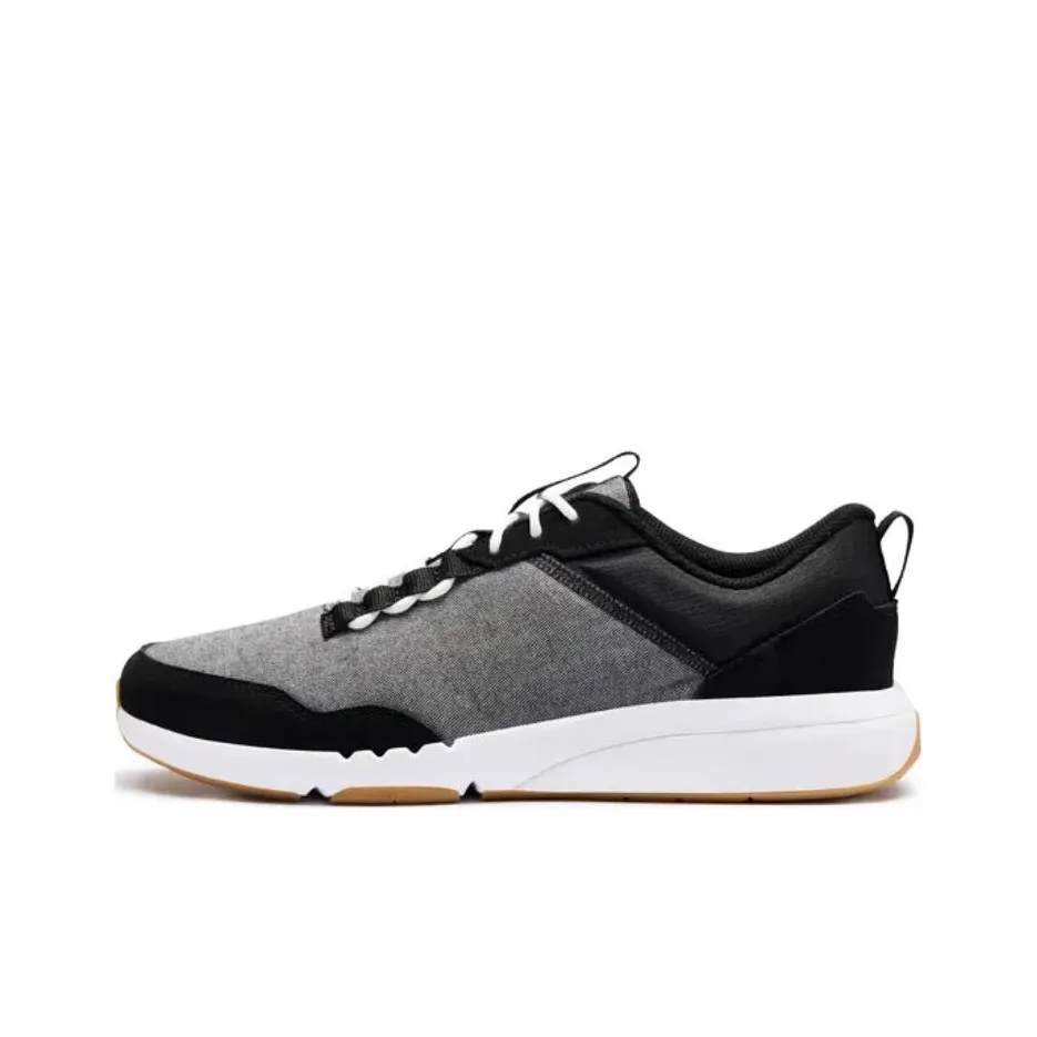 DECATHLON WALK ACTIVE Cushioning, Slip Resistant, And Abrasion Resistant Low Top Casual Shoes Men's Black Gray