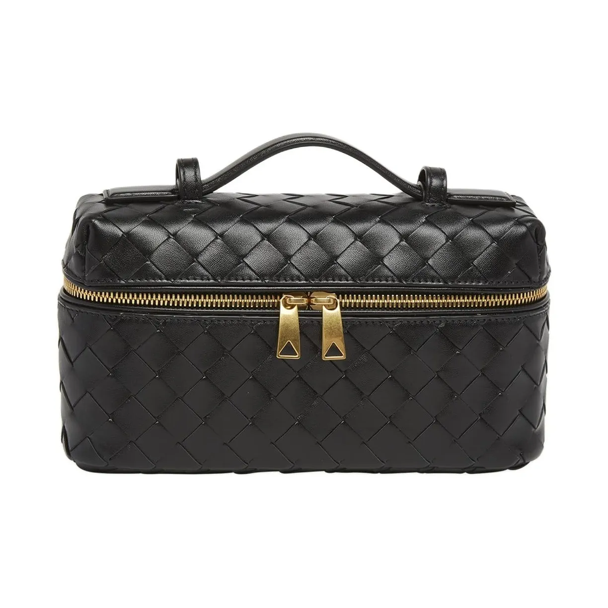 Bottega Veneta Leather Shoulder Bag, Crossbody Bag, Makeup Bag Women's Black