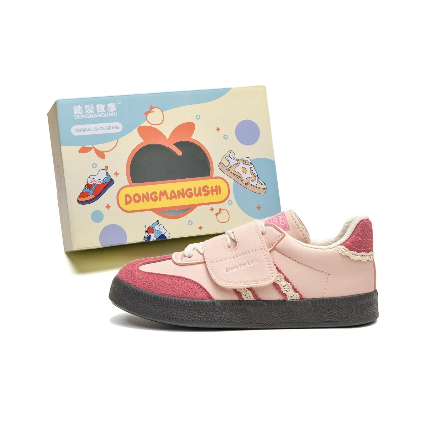 Anime Story Low Top Skateboard Shoes Women's
