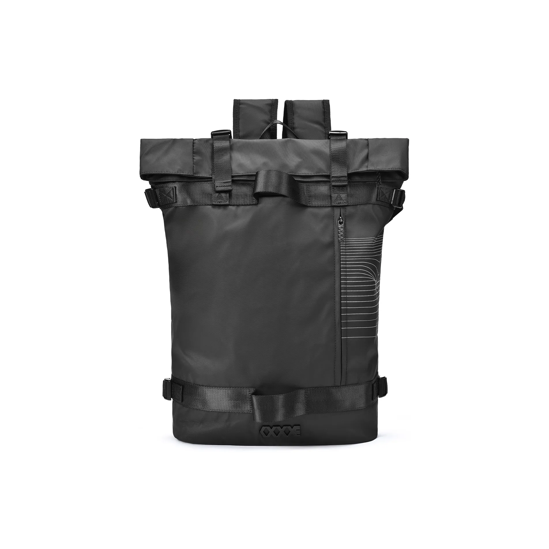 COEXISTENCE Polyester Basketball Backpack Large Size Unisex Dark Gray