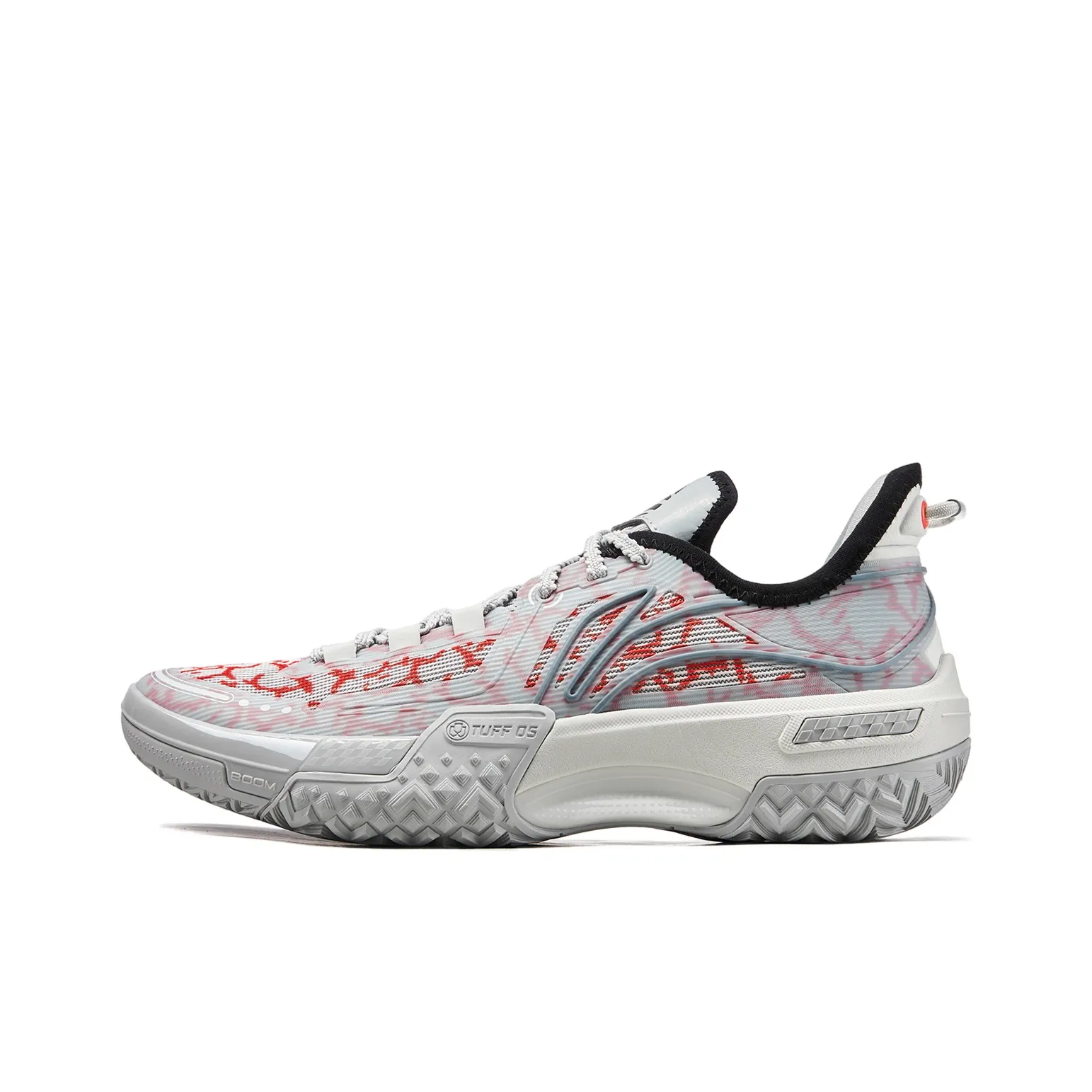 LINING Shudder Basketball Shoes Men's Low Top Gray