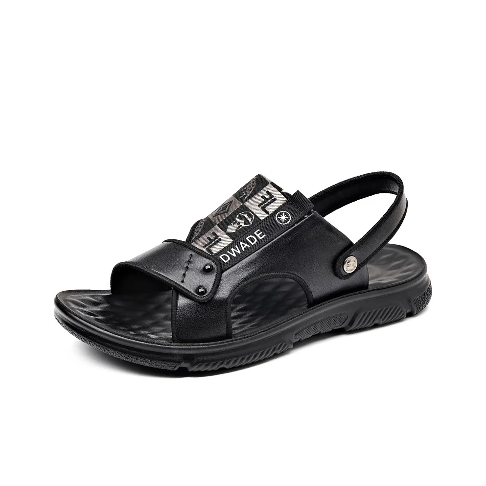 Dignitaries Plus Size Beach Sandals Men's Black