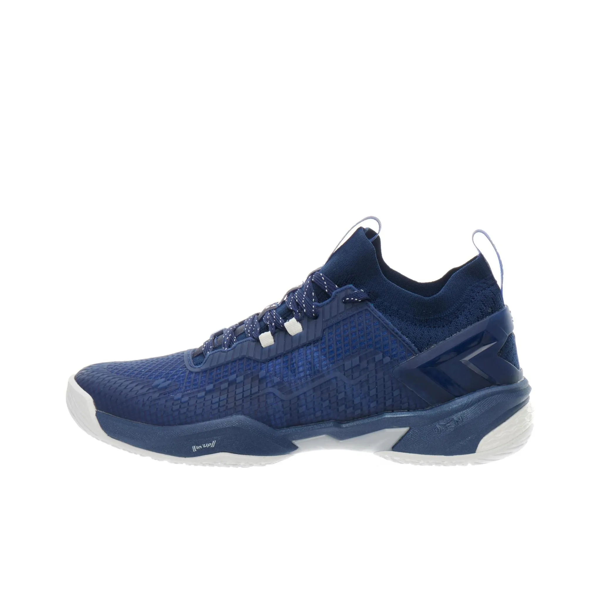 DECATHLON Cushioning, Wear Resistant Low Top Badminton Shoes Men's Navy Blue