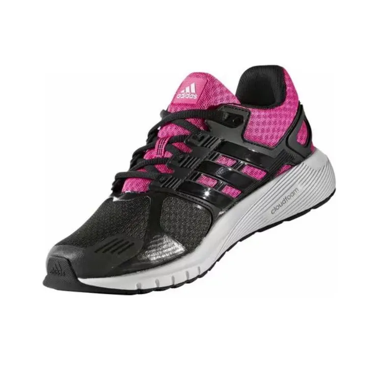 Adidas DURAMO Cushioning Wear Resistant Low Top Running Shoes Women's Black Purple