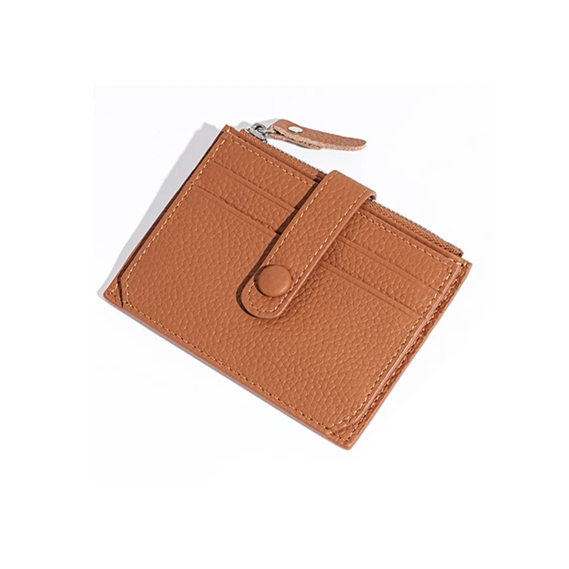 HAWA Коровья кожа Мелочь Кошелек Картхолдер Обычный Унисекс Golden Коричневый Слон GREY Черный