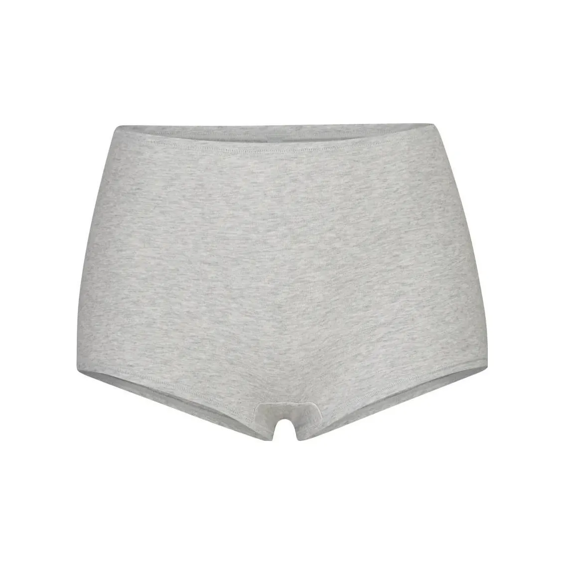 SKIMS COTTON JERSEY BOY SHORT Underpants Women's 1 Pack LIGHT HEATHER GREY/Light Heather Gray