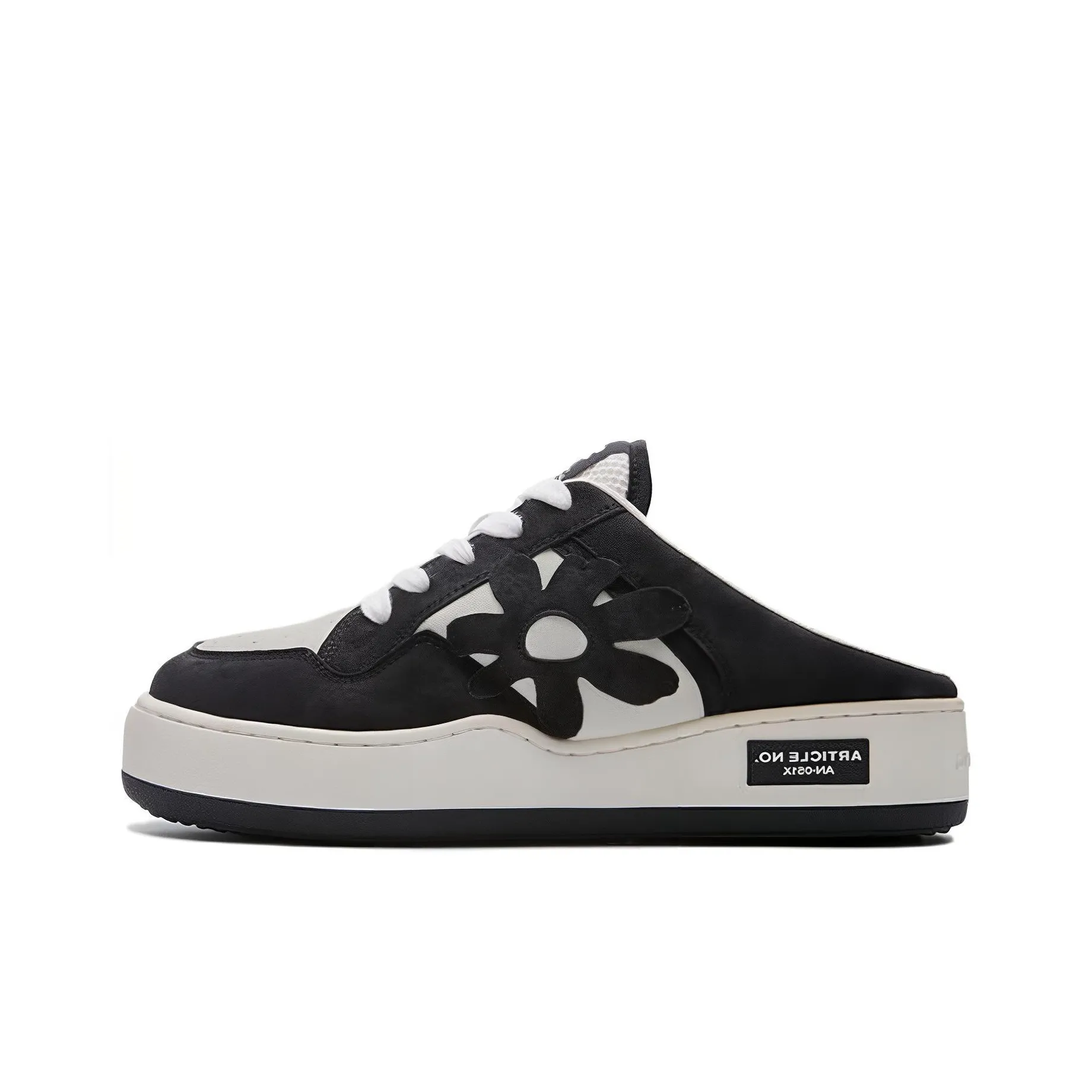 ARTICLE NO. Rubber Sole Wrap toe Slippers Unisex White Black