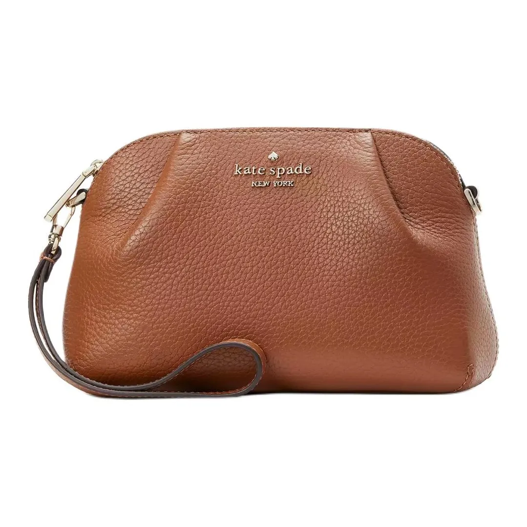 Kate Spade Сумка через плечо из кожи женская цвет имбирного печенья