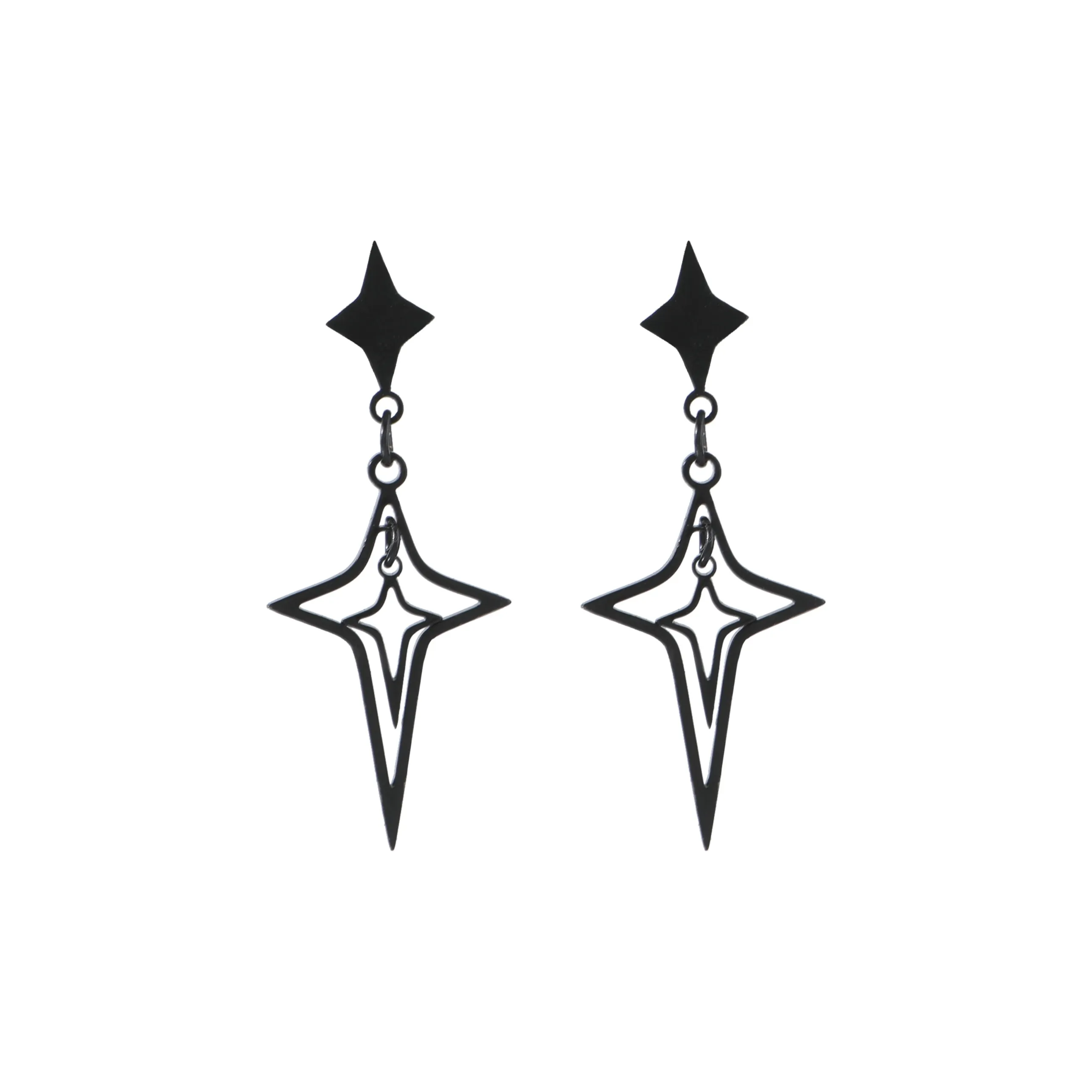 Cooraree Titanium Steel Stud Earrings Unisex