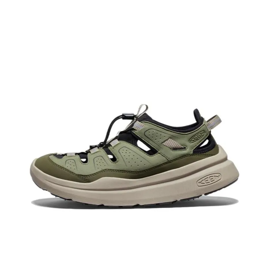 KEEN WK450 Амортизация и Дышащий Низкий Топ Casual Мужской Зеленый Черный