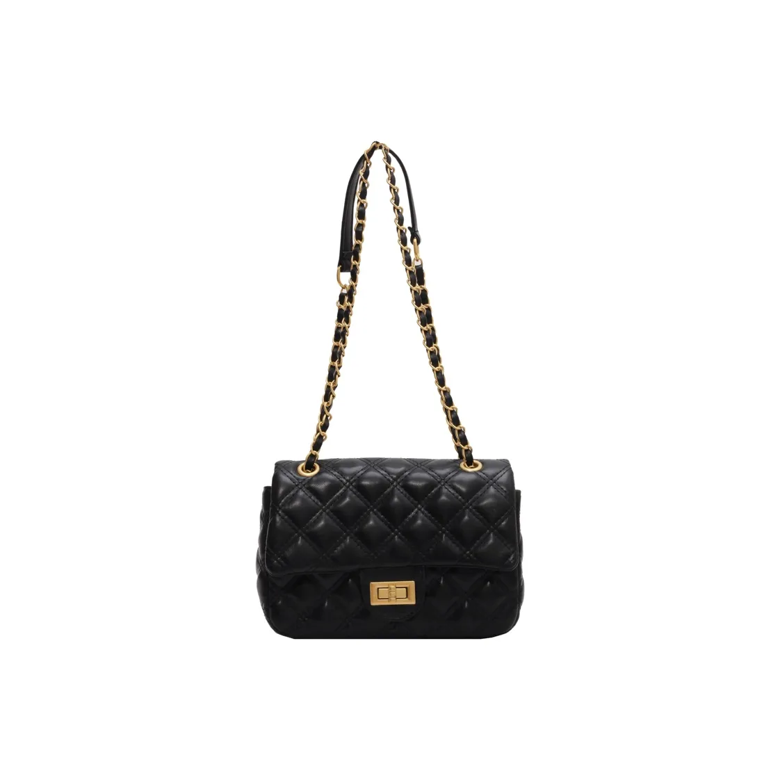 Morellybear Leather Shoulder Bag, Crossbody Bag Women's Black/Ecru