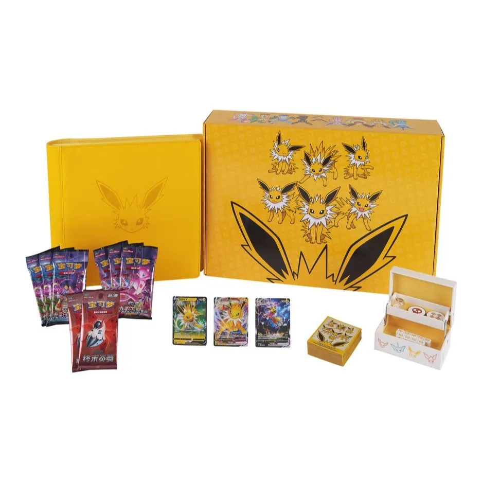 Pokémon Коллекционная карта Game Eevee Улучшенный Коробка Карт для дуэлей 9