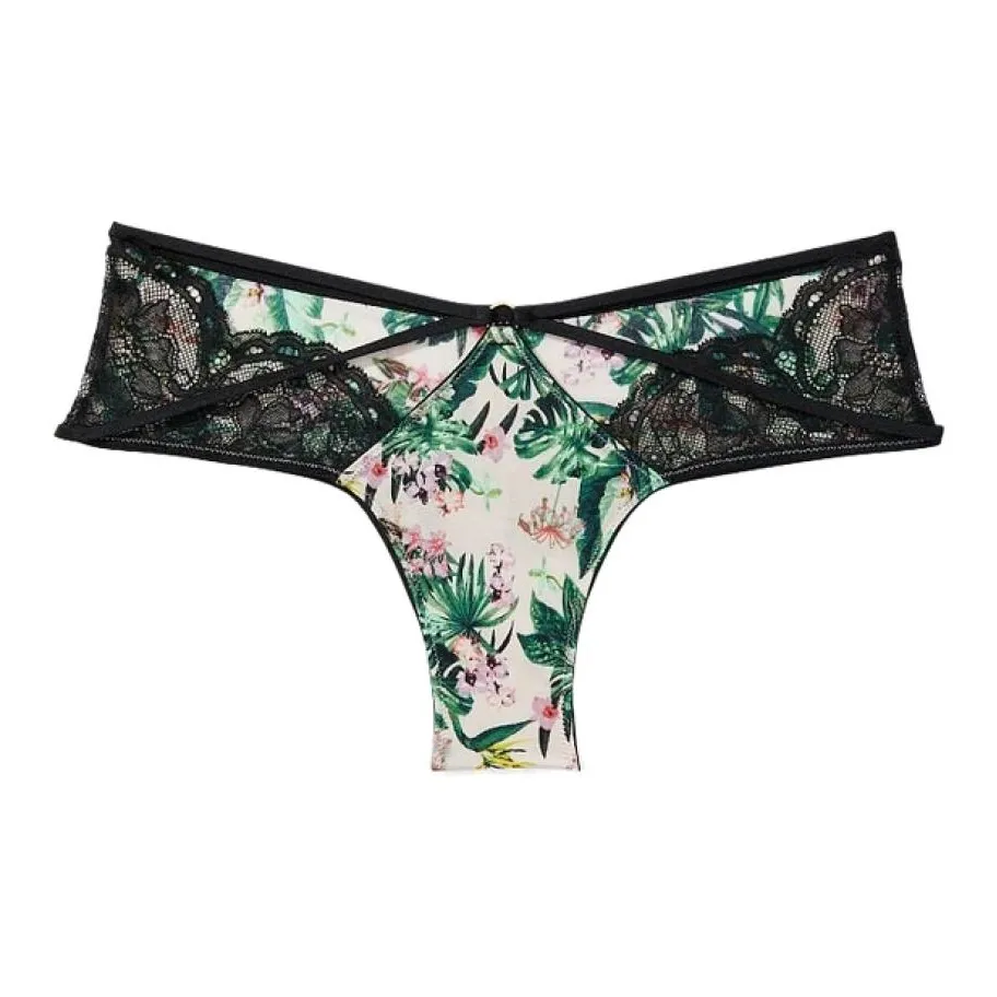 Victoria's Secret Женское нижнее белье 1 упаковка зеленый цветочный принт