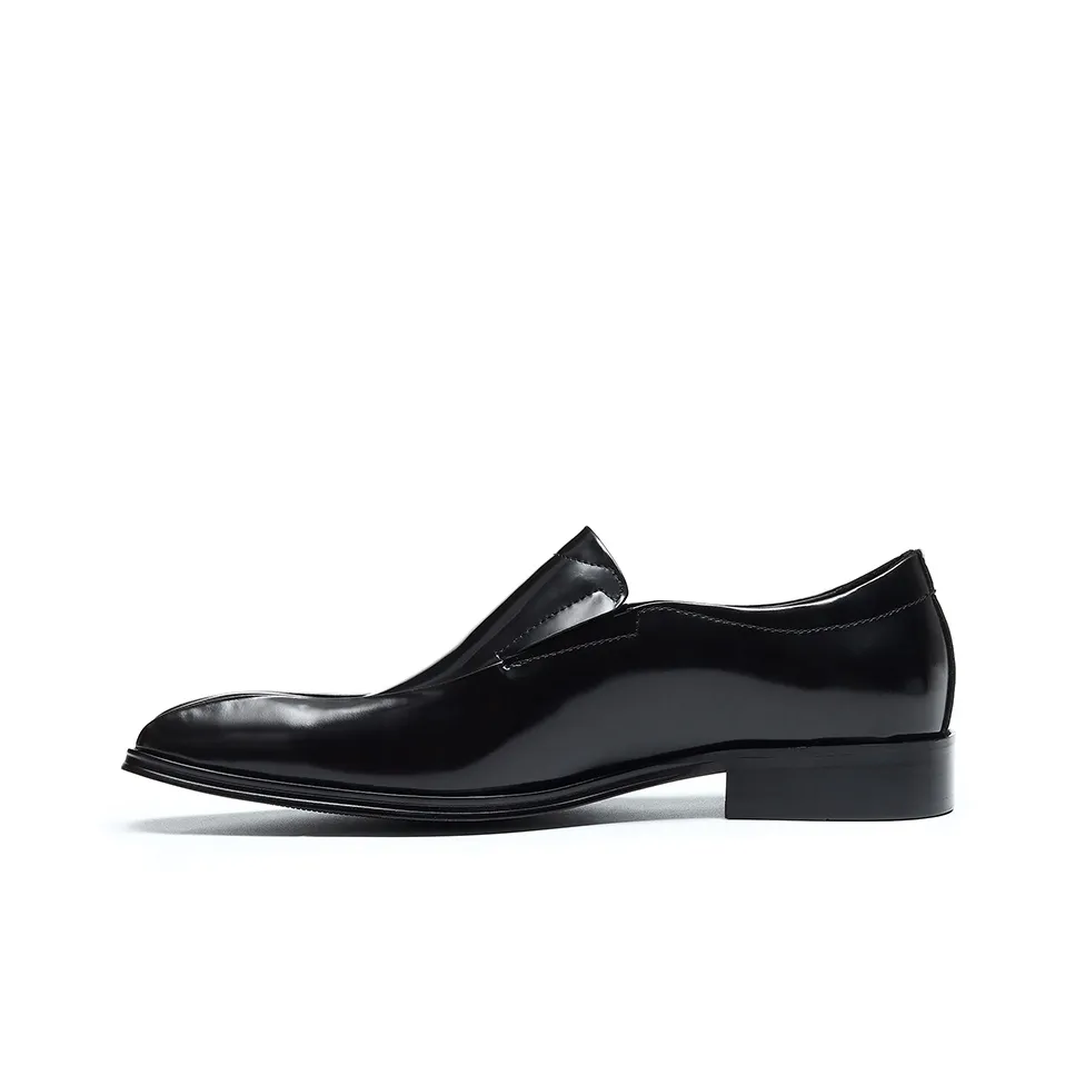 ASTON M.JAZZ Casual Leather Shoes Men's Low Top Black
