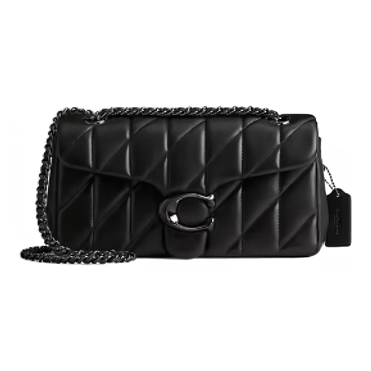 COACH Tabby Sheepskin Crossbody Bag, Shoulder Bag Medium Size Women's Black