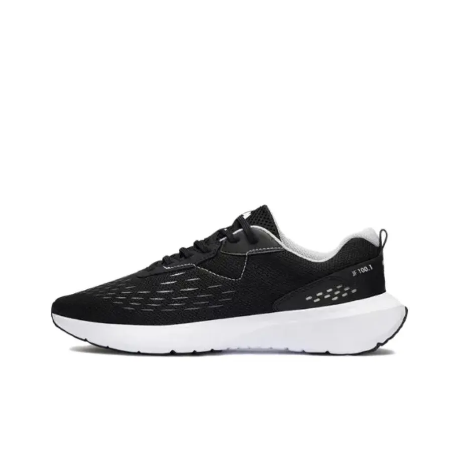 DECATHLON Cushioned Wear Resistant Breathable Low Top Running Shoes Men's Black White