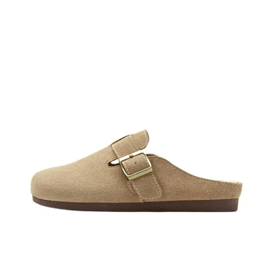 JOSINY Massage Antibacterial Quick Dry Wrap toe Slippers Women's Brown