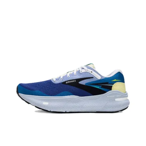 Brooks Ghost Max Беговые кроссовки Низкий Верх Синий/желтый Черный Мужские