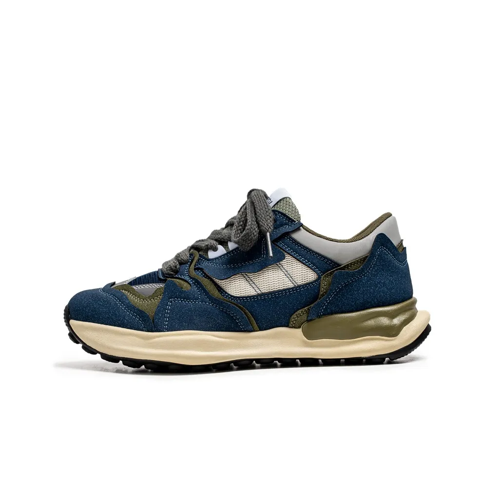 Meiretu Slip-resistant Abrasion-resistant Low Top Casual Men's Interstellar Blue Meiretu Противоскользящий Устойчивый к истиранию Низкий Топ Повседневный Мужской Межзвездный Синий