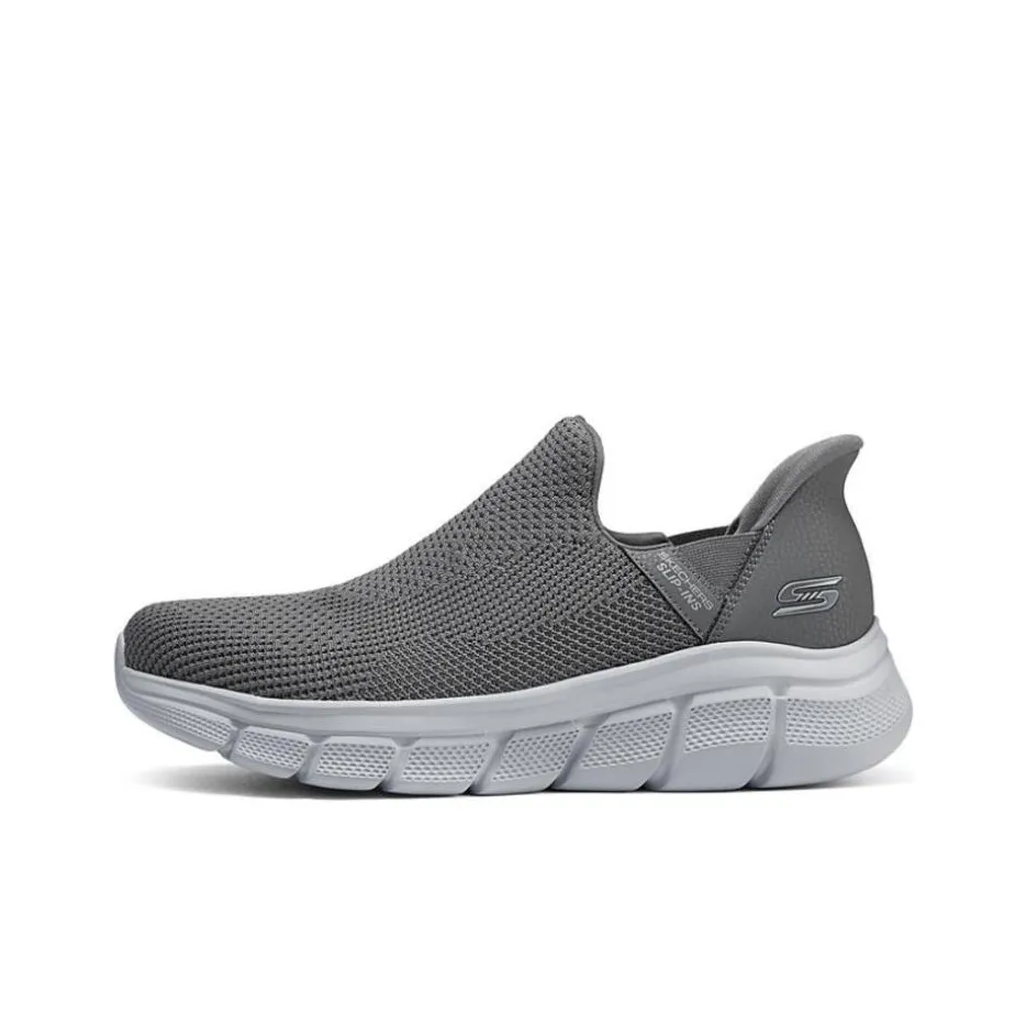Skechers BOBS B FLEX Hands Бесплатно Slip ins Технология Амортизация Дышащий Быстросохнущий Низкий Топ Повседневная обувь Мужская Серый