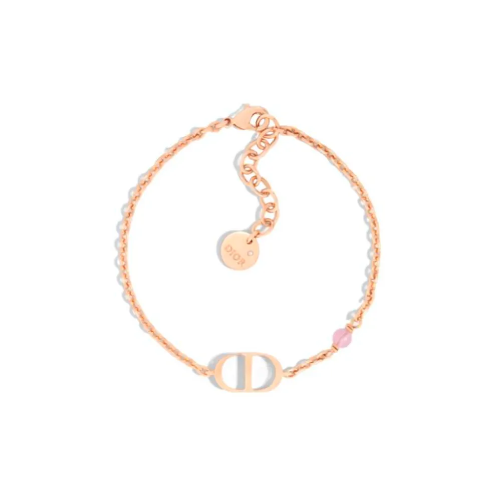 DIOR Metal, Resin Pearl Bracelets Women's Rose Gold