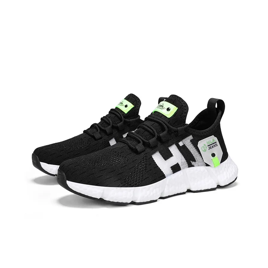 HLA JEANS Running Shoes Unisex Low Top Black/White/Ice Blue