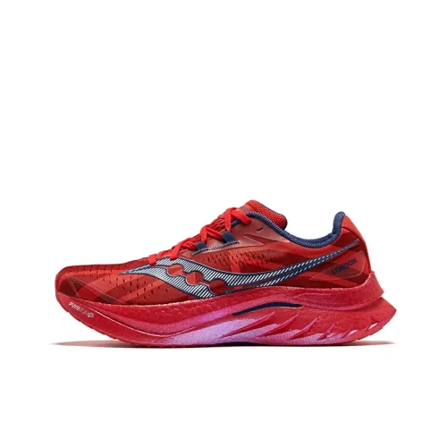 Saucony Endorphin Speed Brown 4 Беговые кроссовки Низкий Верх Красный Мужские