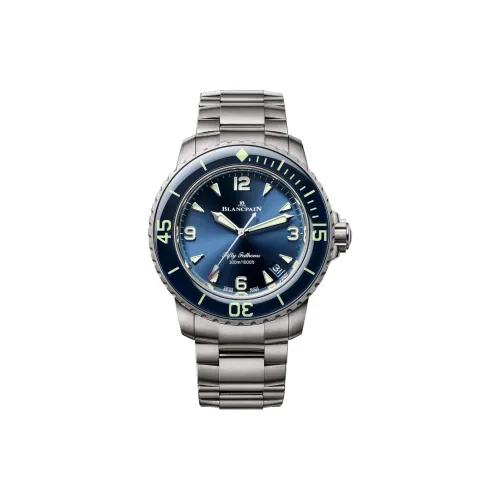 BLANCPAIN Автоматический Механический Движение Мужские FIFTY FATHOMS Часы 42,3 мм Синий