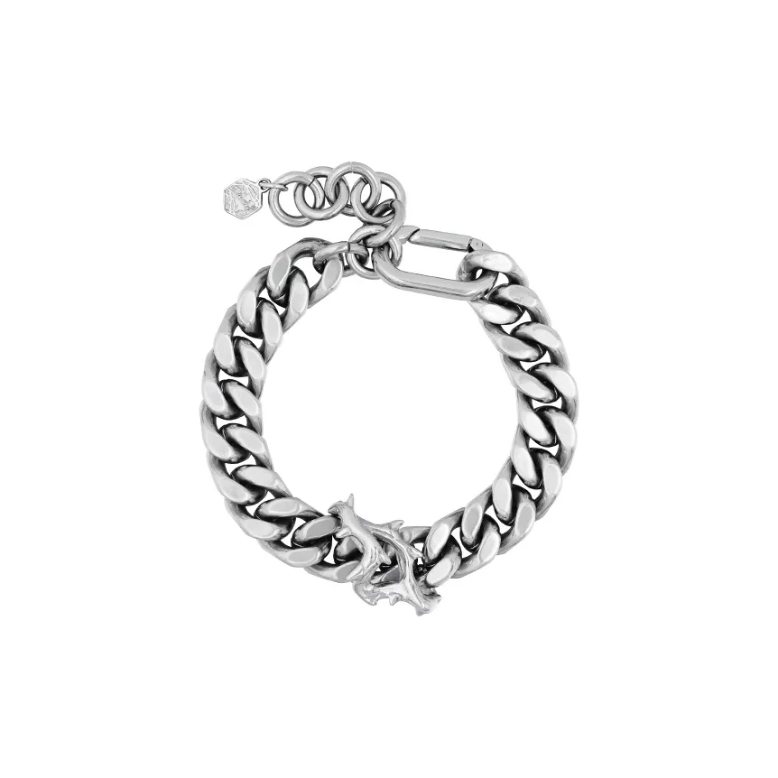 Растворение Белое Золото с Покрытием Медные Браслеты Унисекс