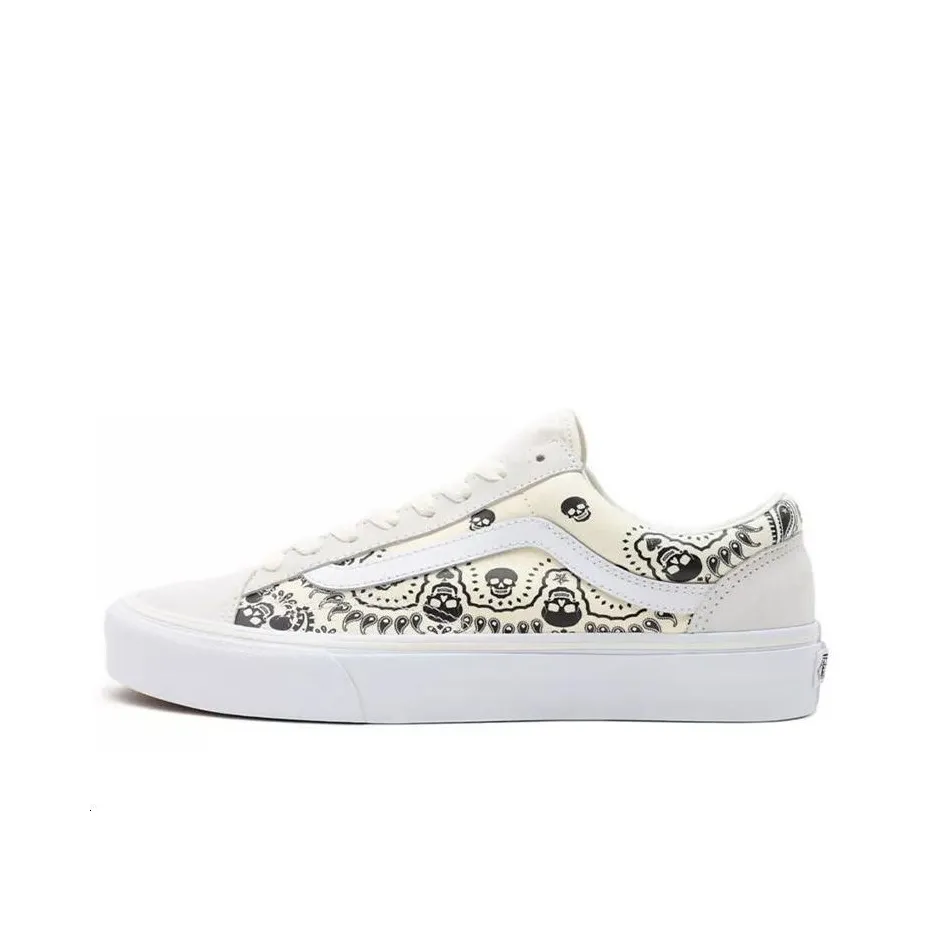 Vans Style 36 Skull Bandana White Black