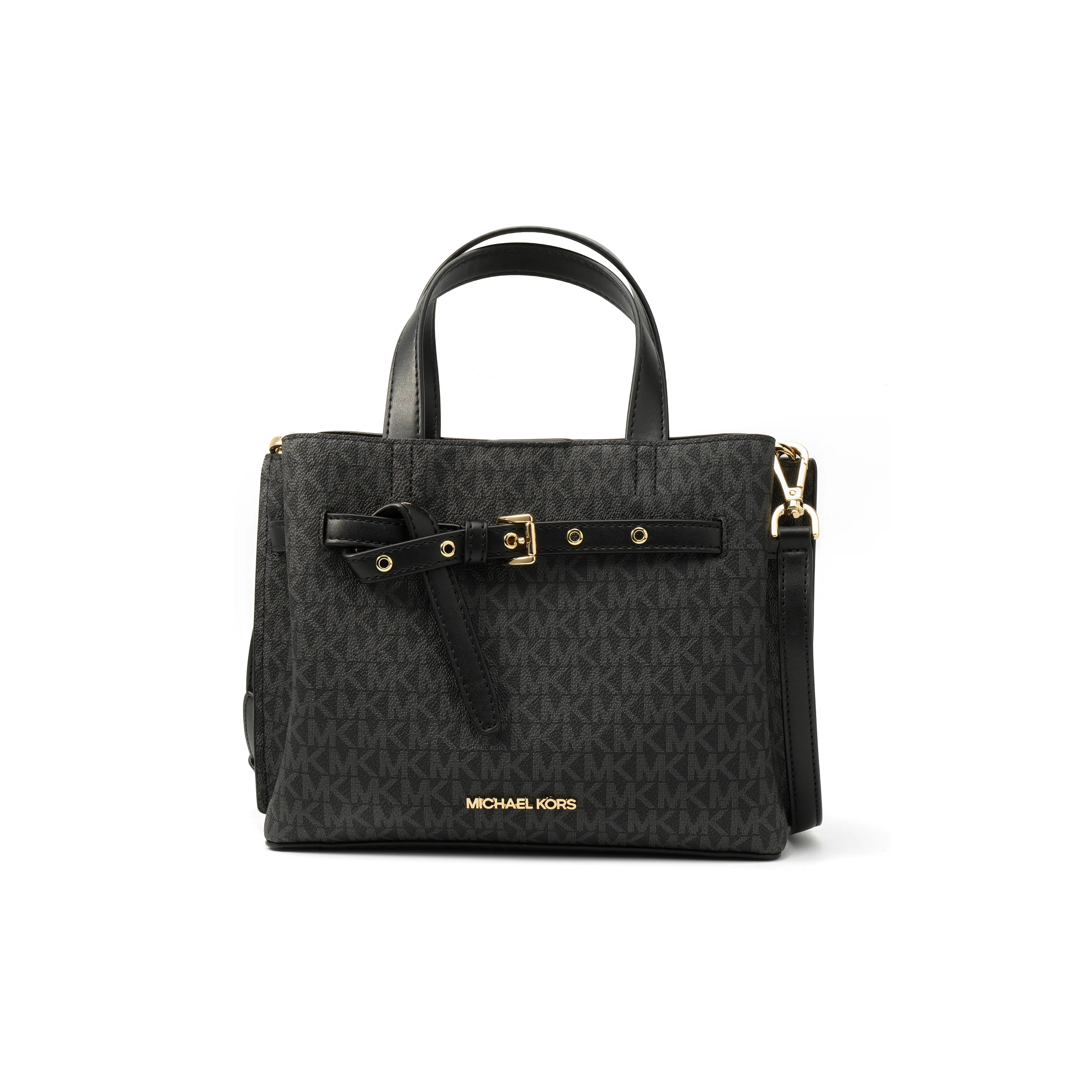 MICHAEL KORS Canvas Crossbody Bag Small Size Women's Black