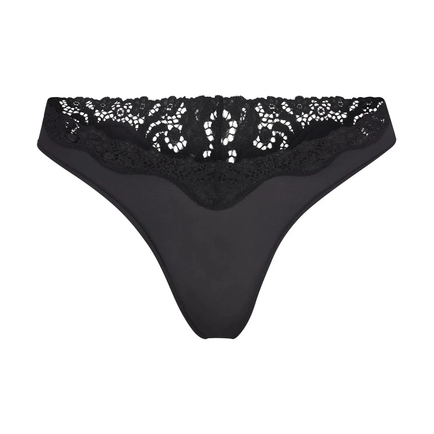 SKIMS FITS EVERYBODY Кружево DIPPED Стринг Нижнее белье Женское 1 упаковка Onyx Onyx