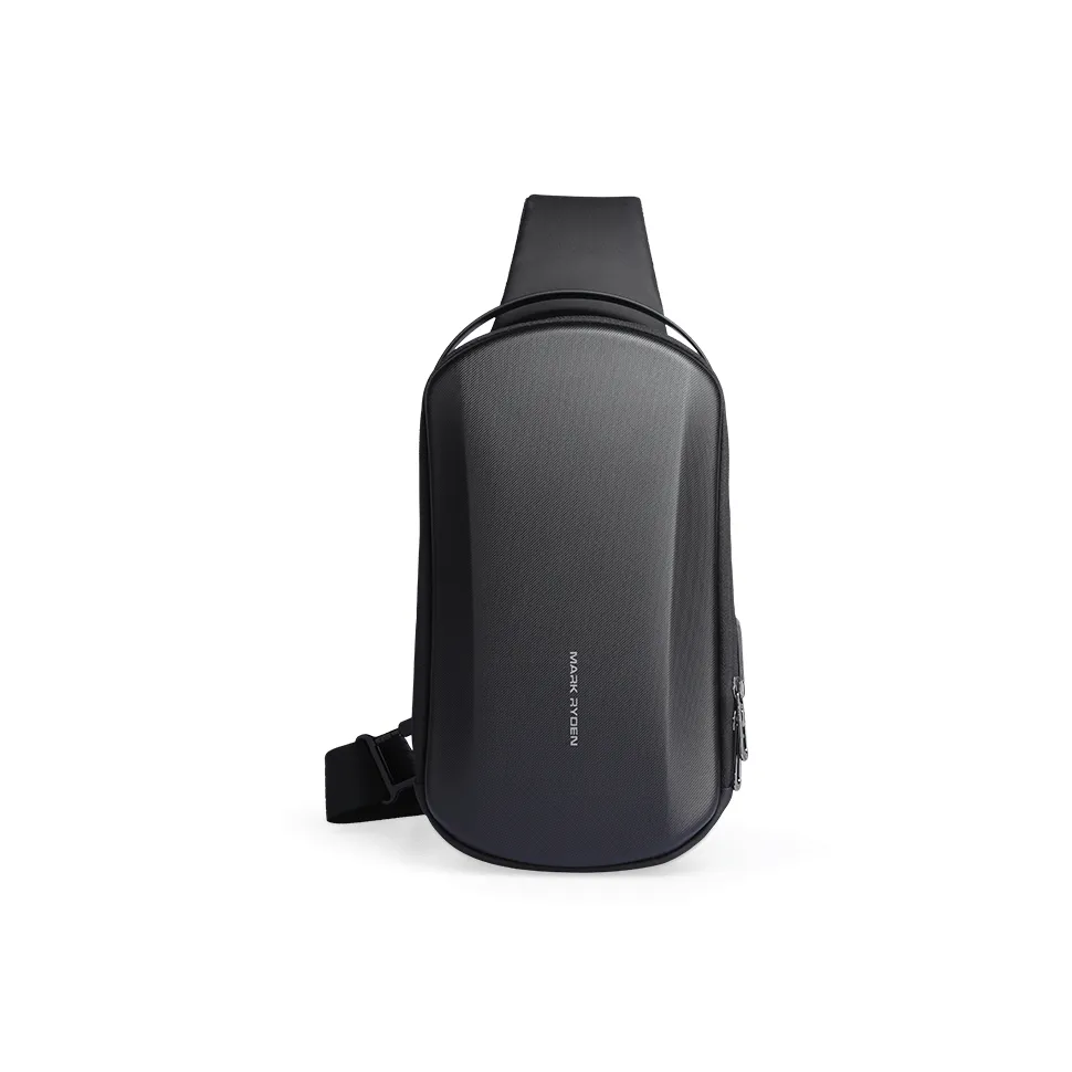MARK RYDEN Pu Casual Sling Bag Crossbody Bag Medium Size Men's Elite Black/Elite Gray